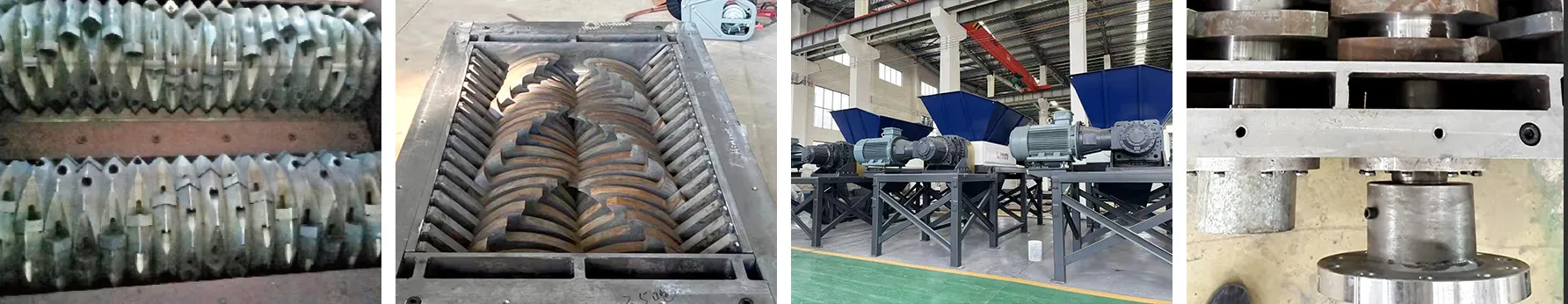 Rotor e berço da peneira do triturador definindo tamanho do floco e capacidade em kg/h